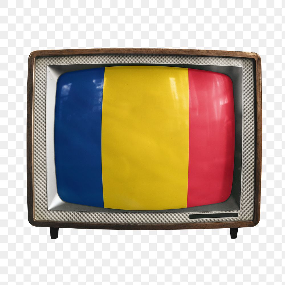 Png TV Romania flag, transparent background