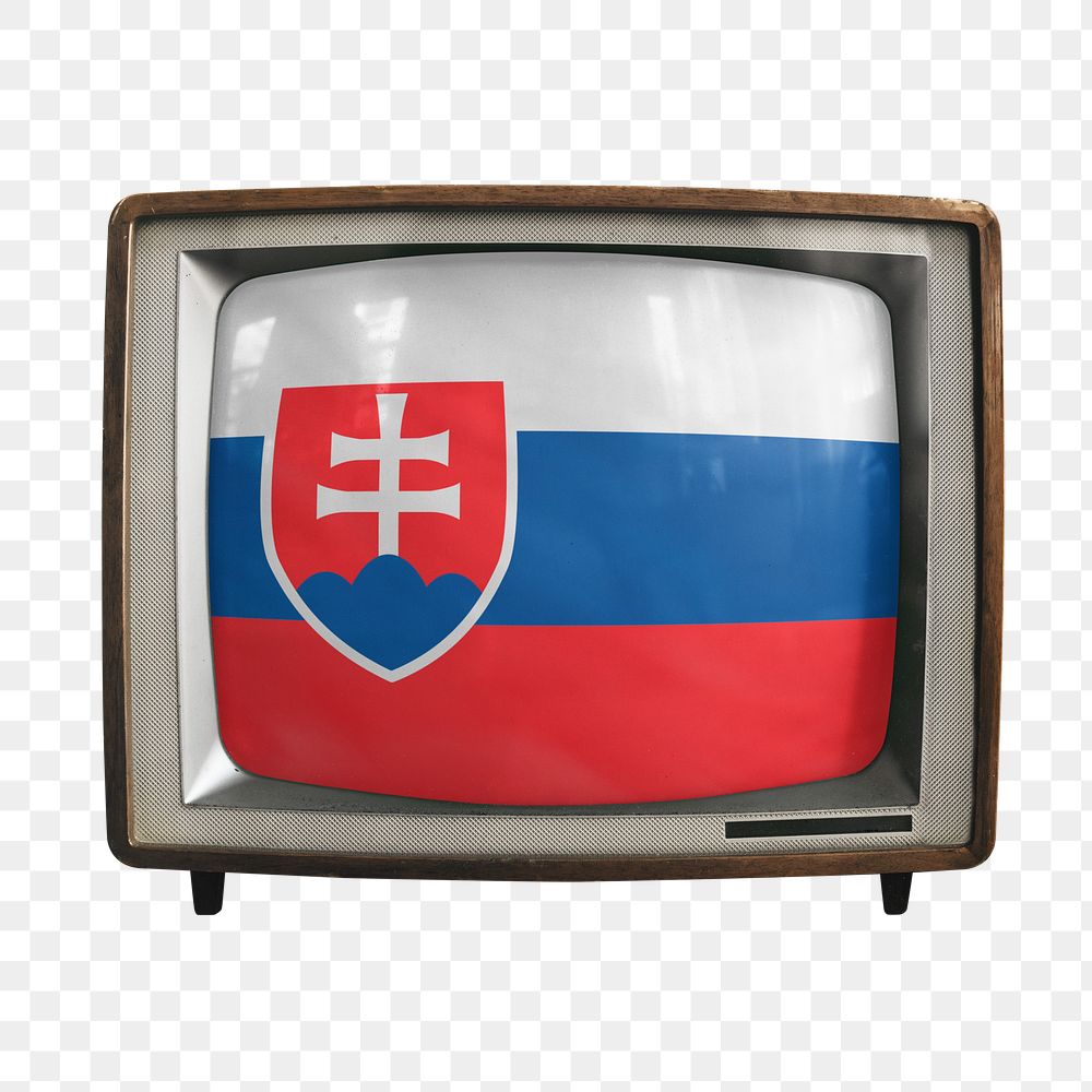 Png TV Slovakia flag, transparent background