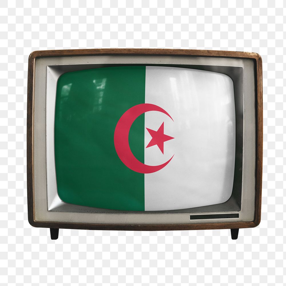 Png TV Algeria flag, transparent background