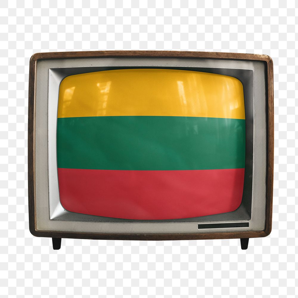 Png TV Lithuania flag, transparent background