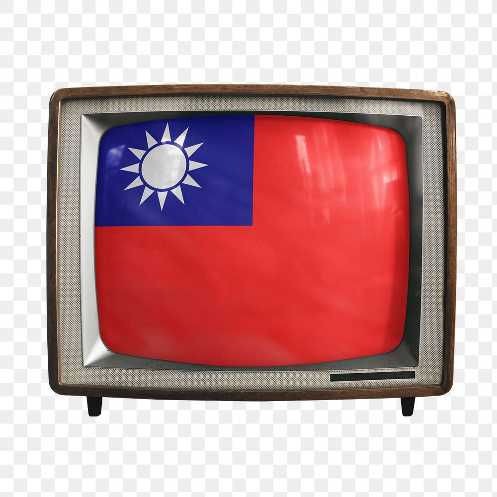 Png TV Taiwan flag, transparent background