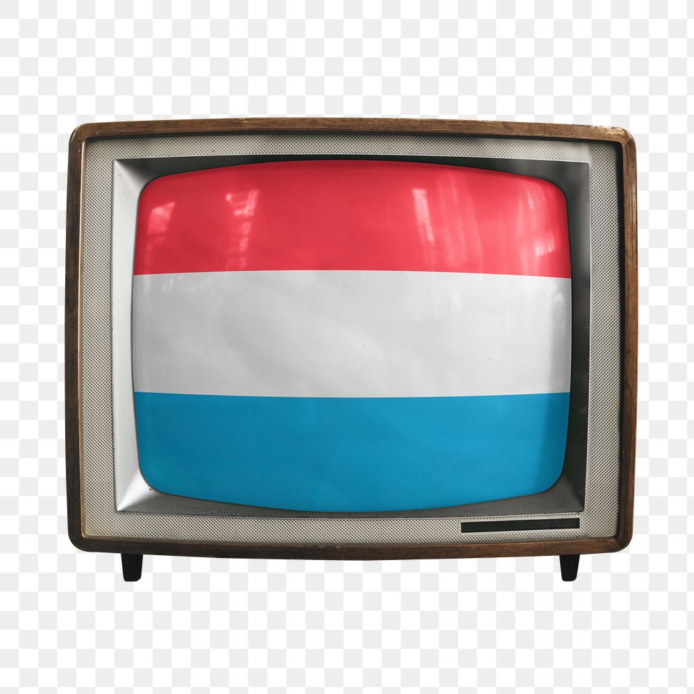 Png TV Luxembourg flag, transparent background