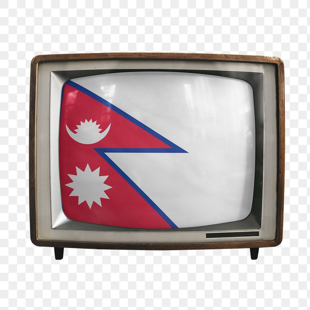 Png TV Nepal flag, transparent background
