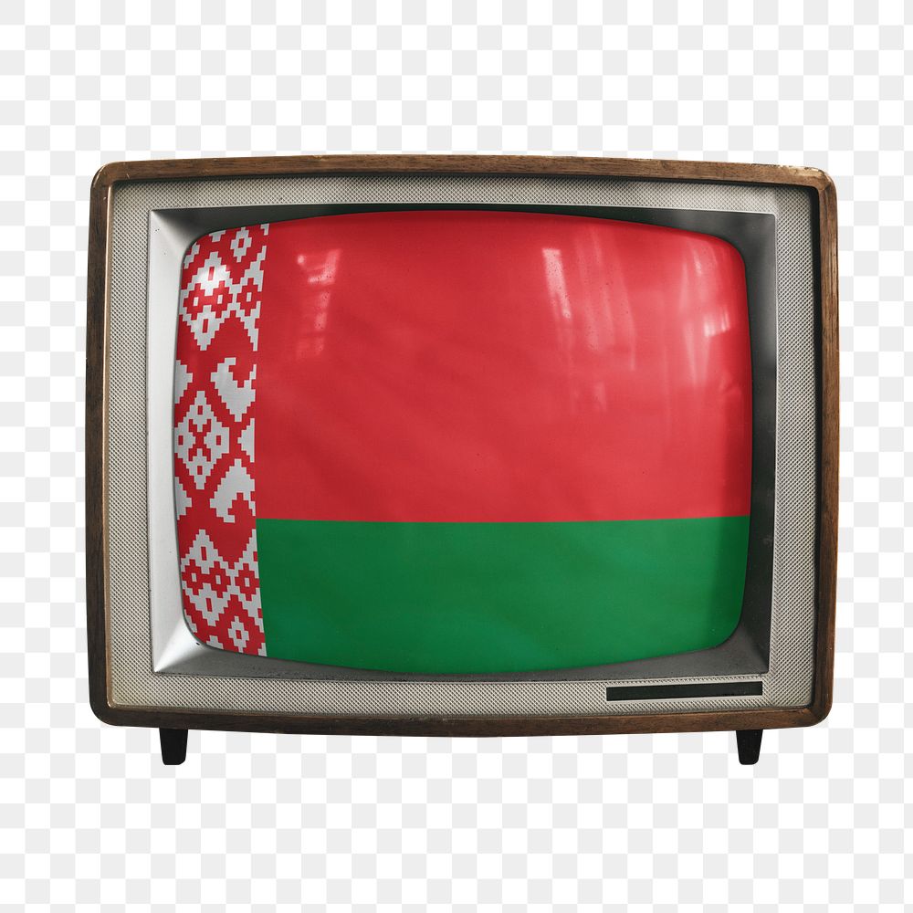 Png TV Belarus flag, transparent background