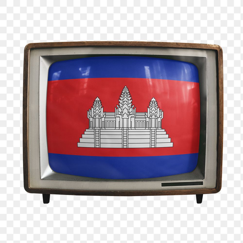 Png TV Cambodia flag, transparent background
