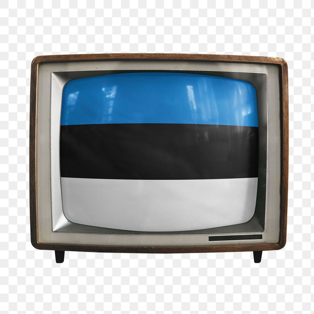 Png TV Estonia flag, transparent background