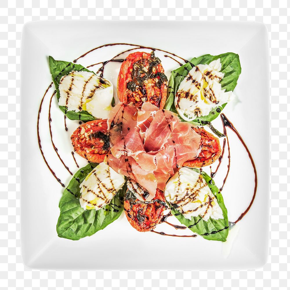 Italian ham salad  png, transparent background