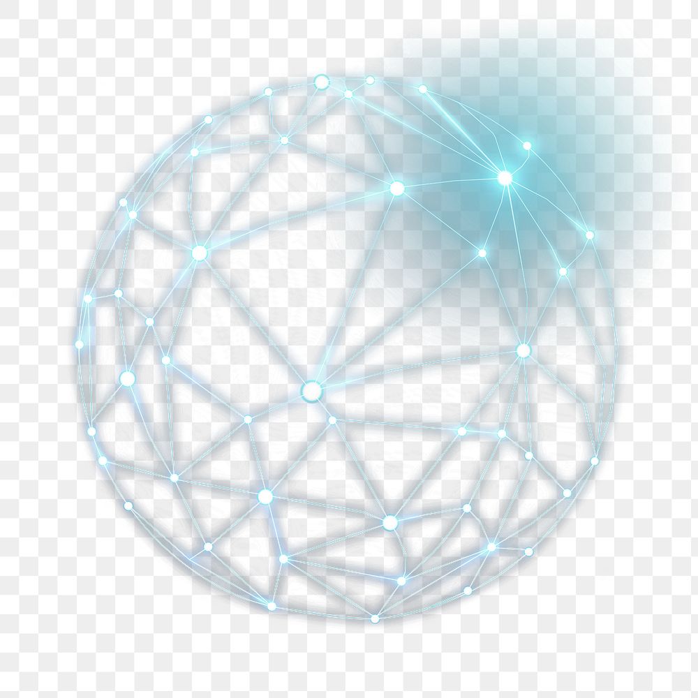 Neon global network connection png