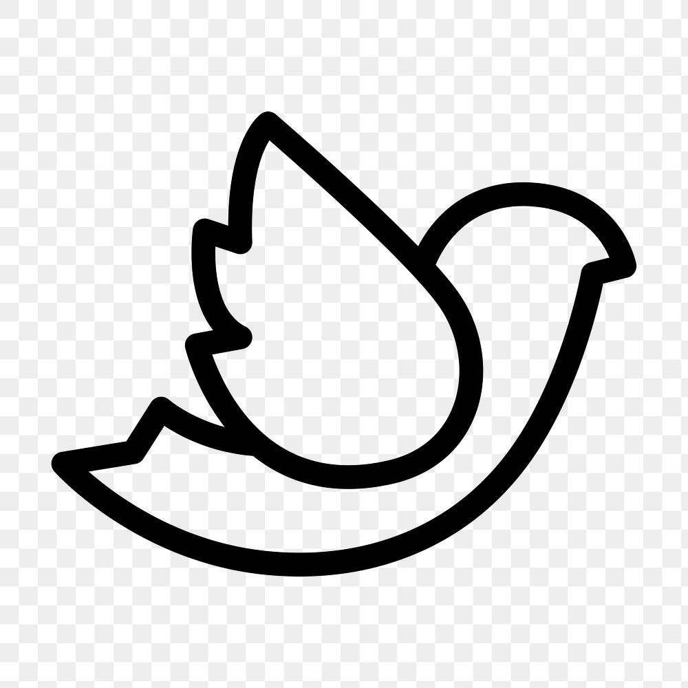 PNG dove flat icon, transparent background