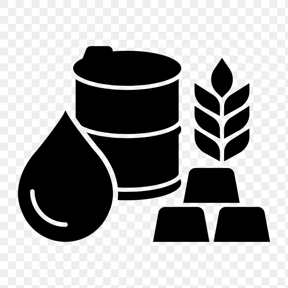 PNG commodities flat icon, transparent background