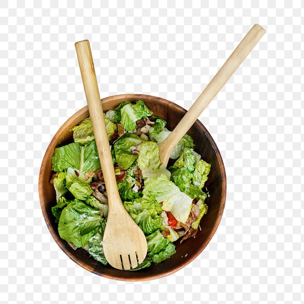 Salad bowl png, healthy food, transparent background