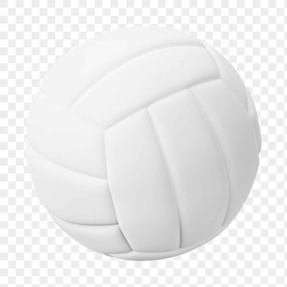 PNG 3D volleyball ball, element illustration, transparent background