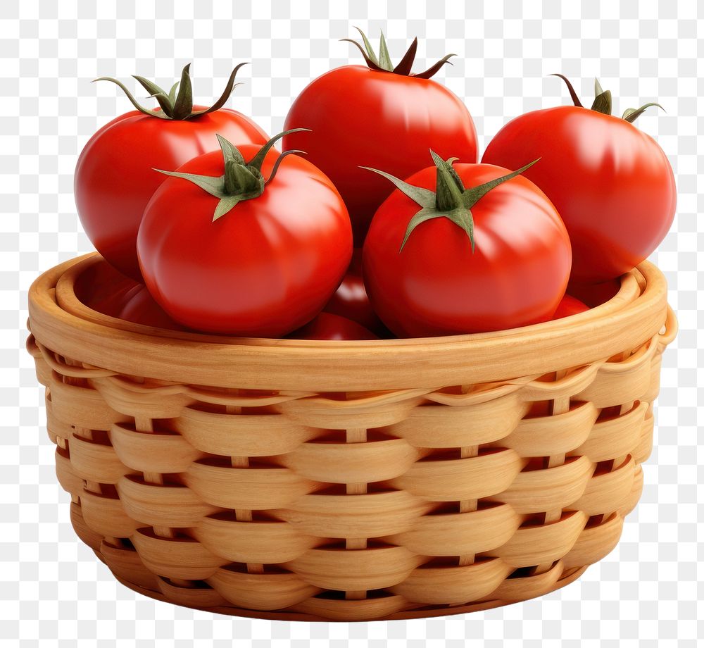 PNG Tomato basket vegetable plant. 