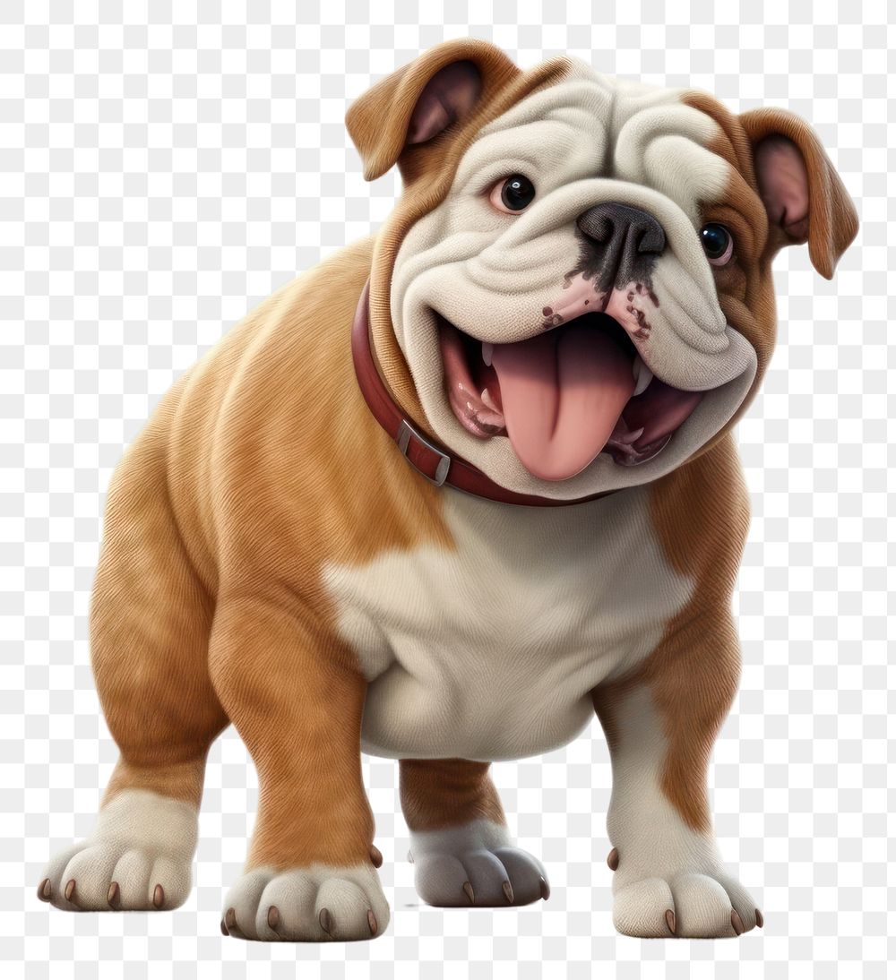 PNG Bulldog pet mammal animal. AI generated Image by rawpixel.