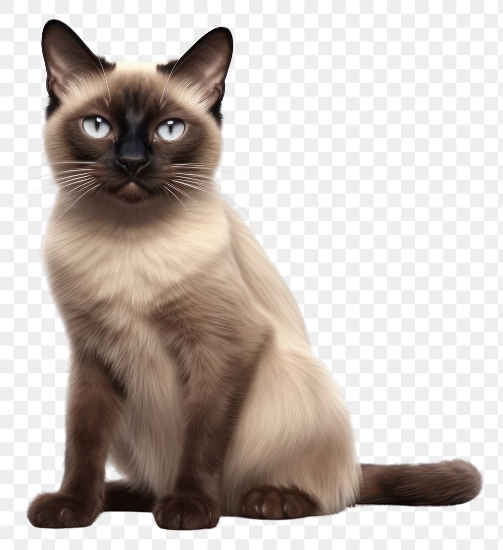 PNG Pet siamese animal mammal. AI generated Image by rawpixel.