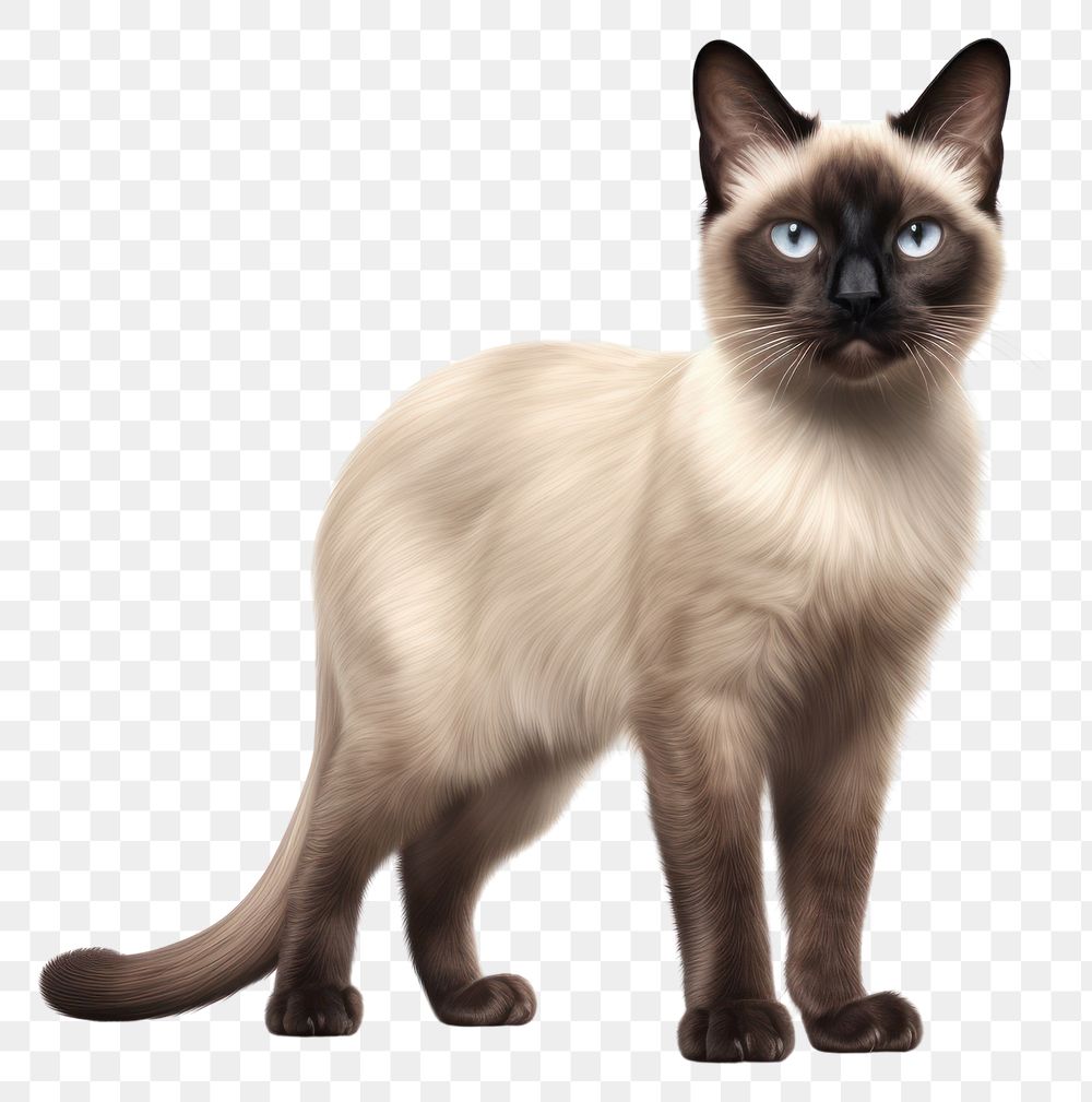 PNG Pet siamese mammal animal. AI generated Image by rawpixel.