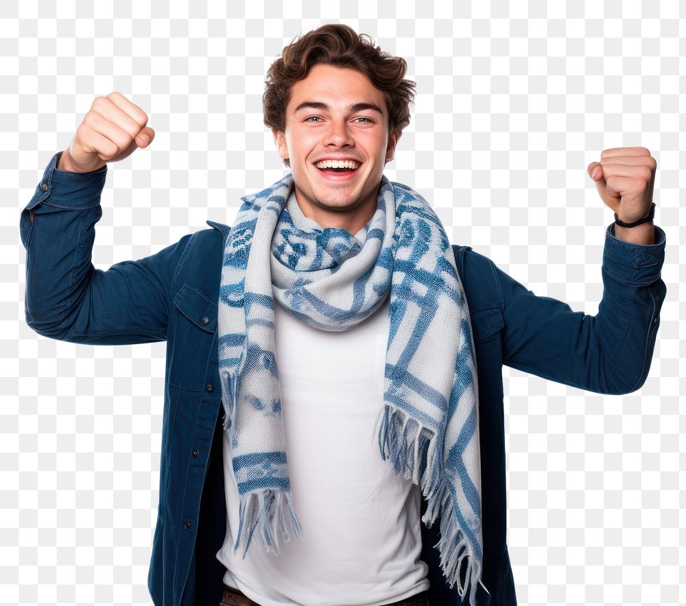 PNG Scarf excitement relaxation happiness. AI generated Image by rawpixel.