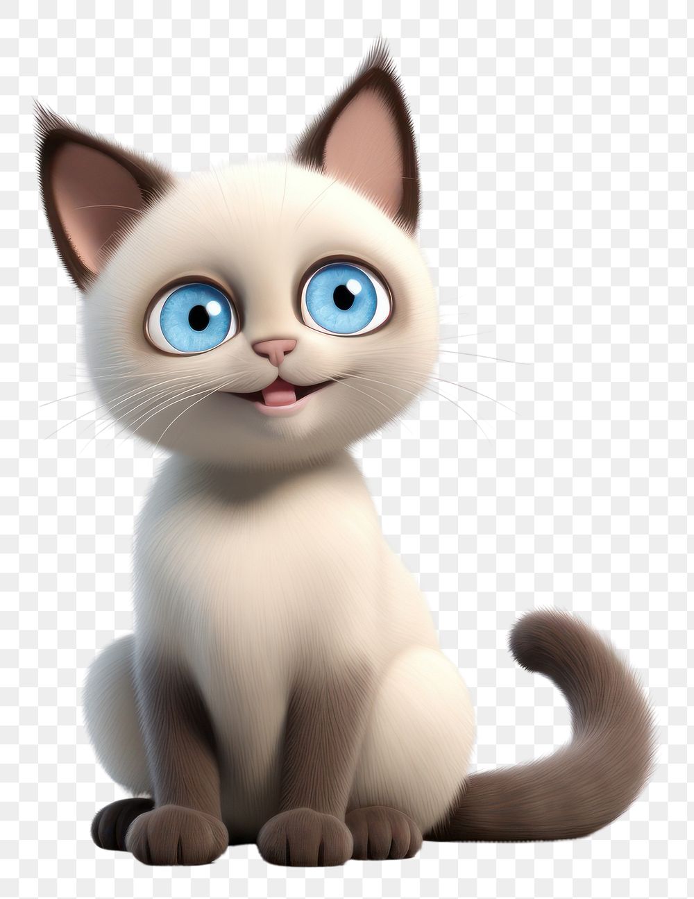 PNG Animal mammal kitten white. AI generated Image by rawpixel.