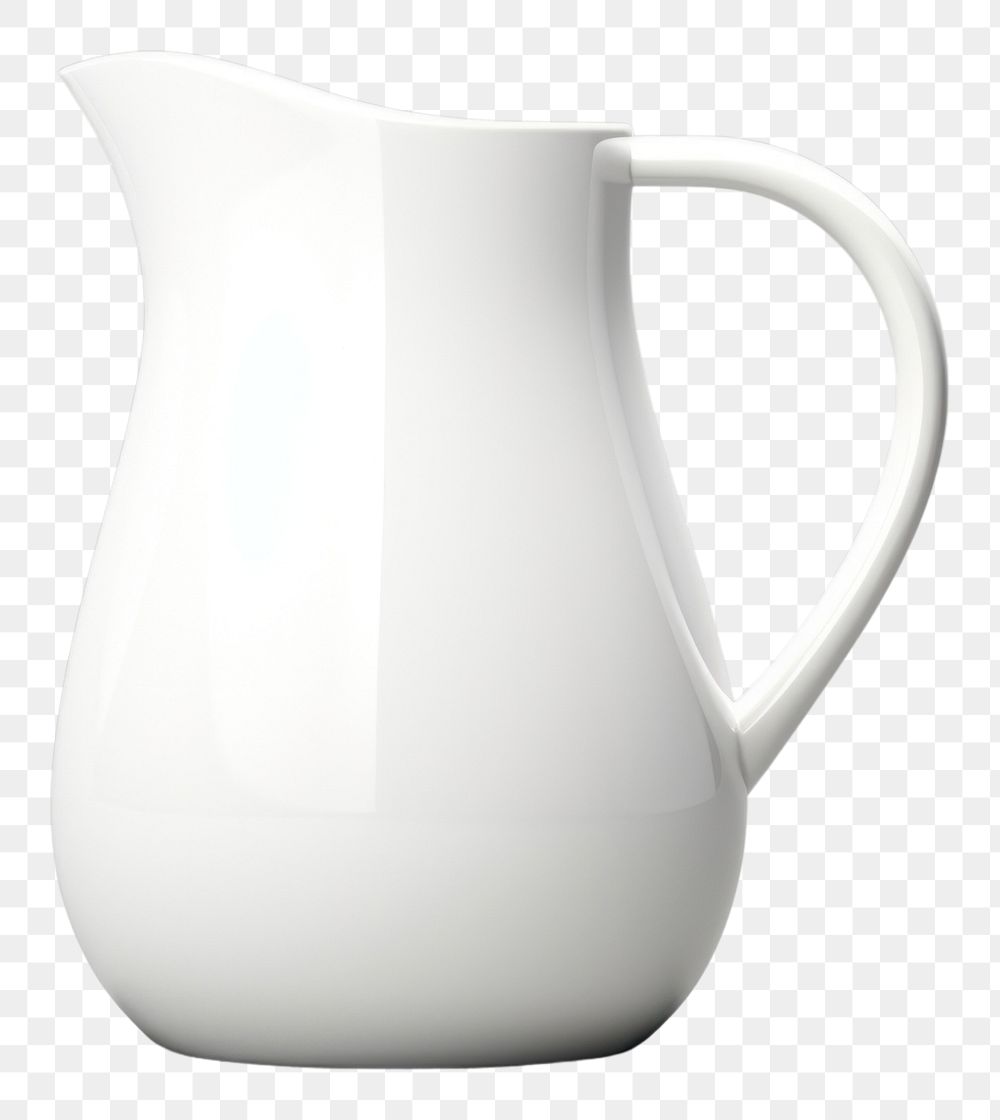 PNG  Jug porcelain white cup. AI generated Image by rawpixel.