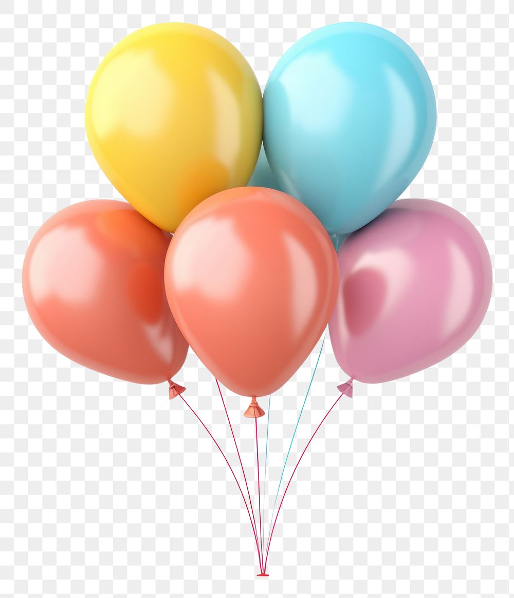 PNG Balloon birthday white background anniversary. AI generated Image by rawpixel.