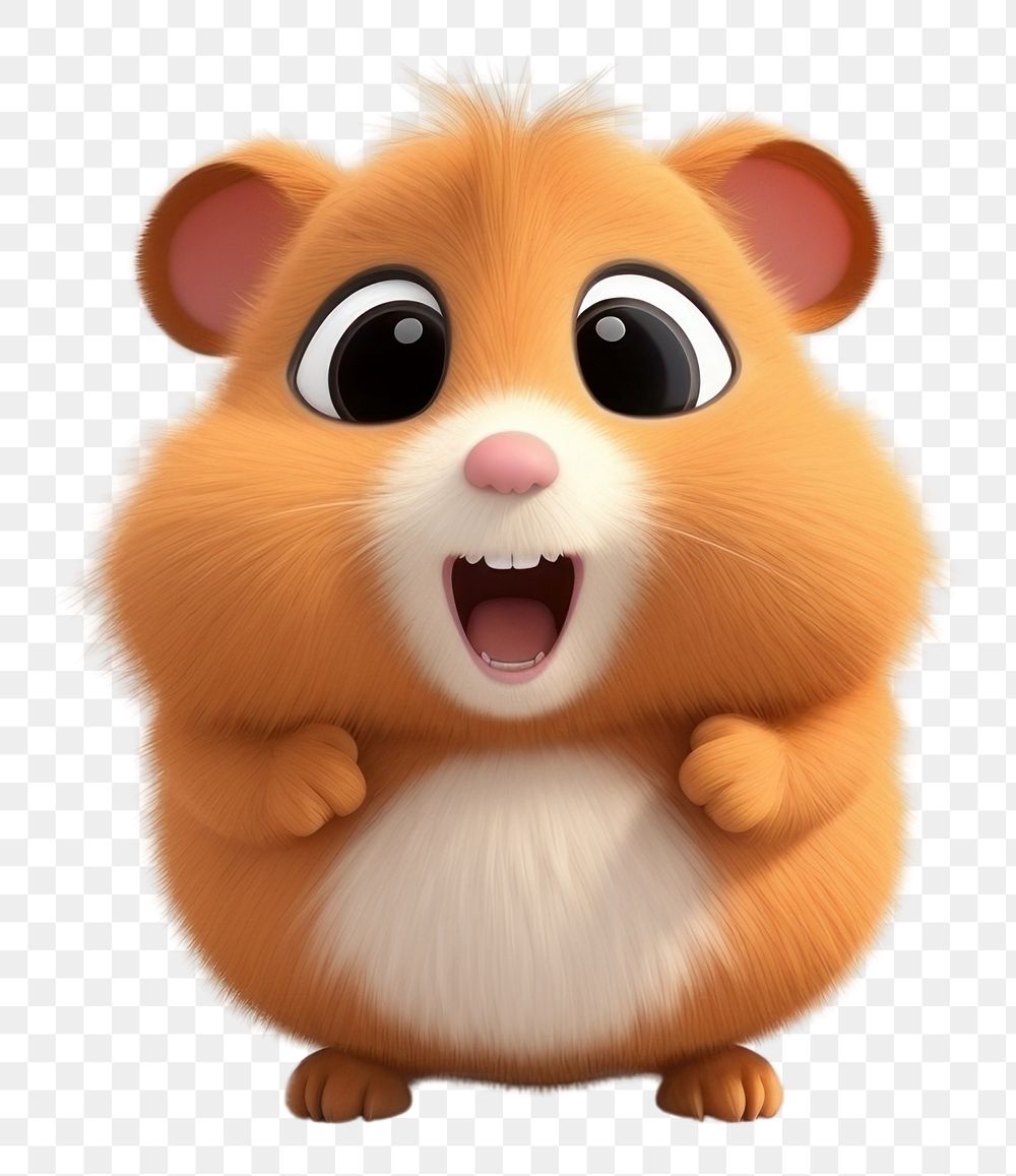 PNG Hamster cartoon mammal rodent. AI generated Image by rawpixel.