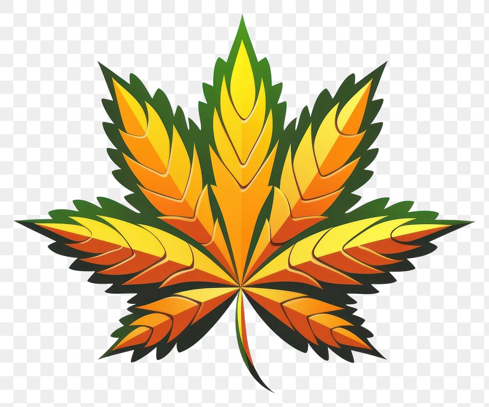 PNG Cannabis plant leaf  