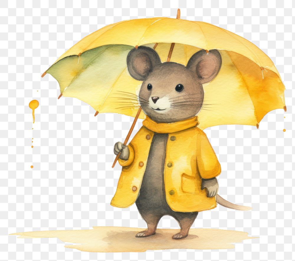 PNG Umbrella raincoat cartoon animal. AI generated Image by rawpixel.