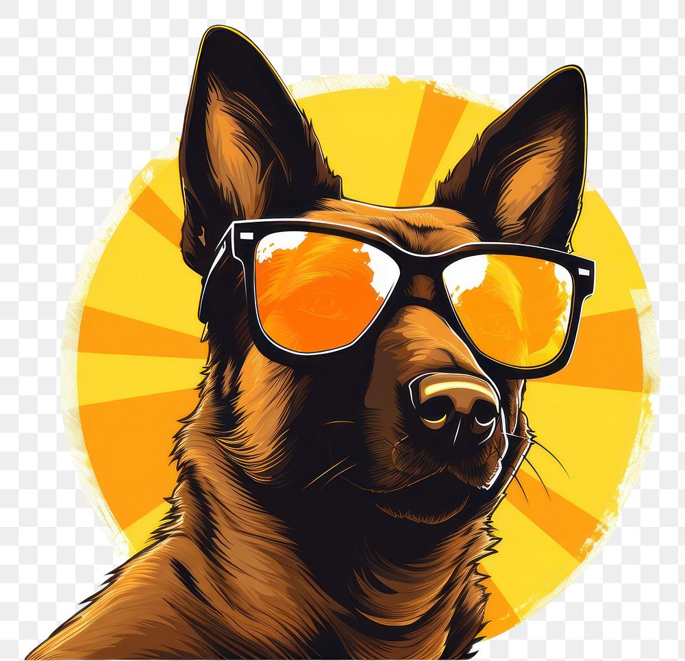 PNG Sunglasses dog mammal animal. 