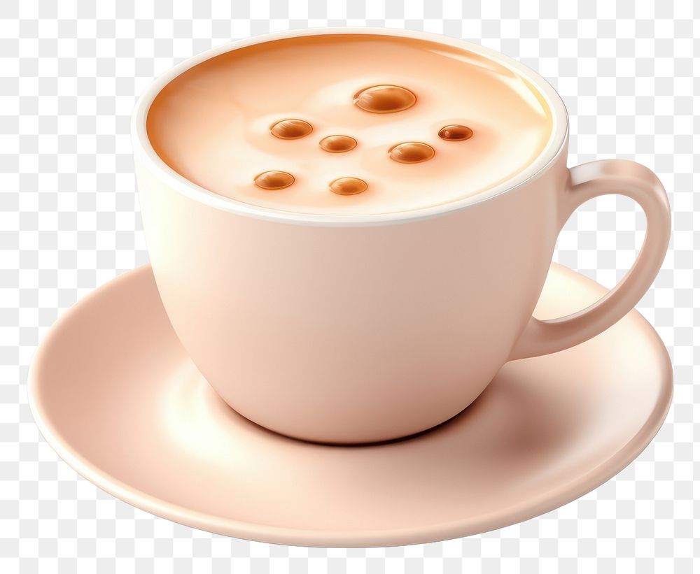 PNG Cup coffee saucer latte. AI generated Image by rawpixel.