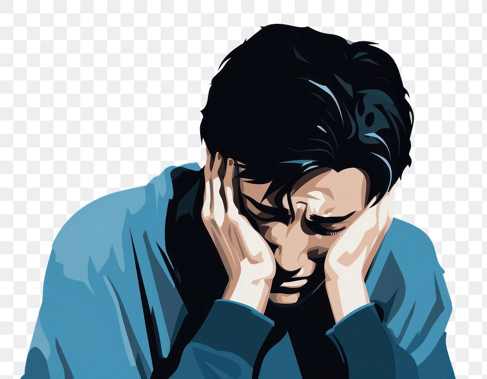 PNG Crying adult disappointment hopelessness. AI generated Image by rawpixel.