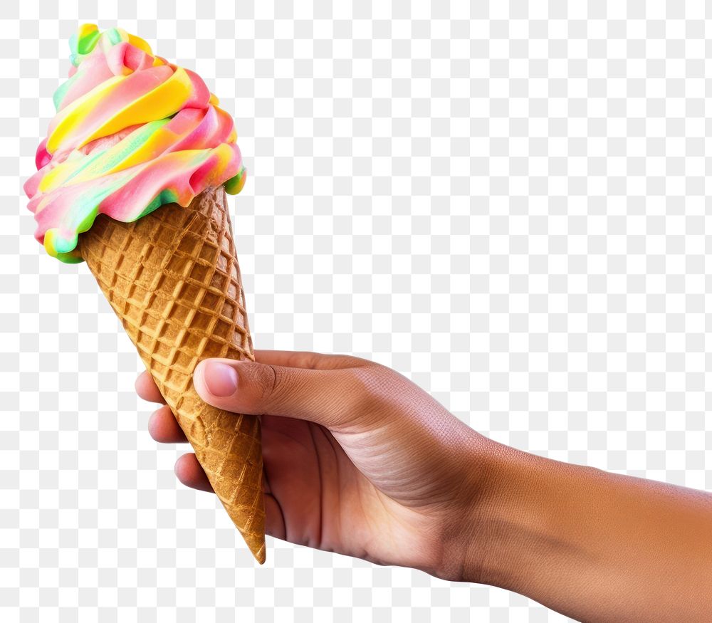 PNG Dessert holding cream food. AI generated Image by rawpixel.