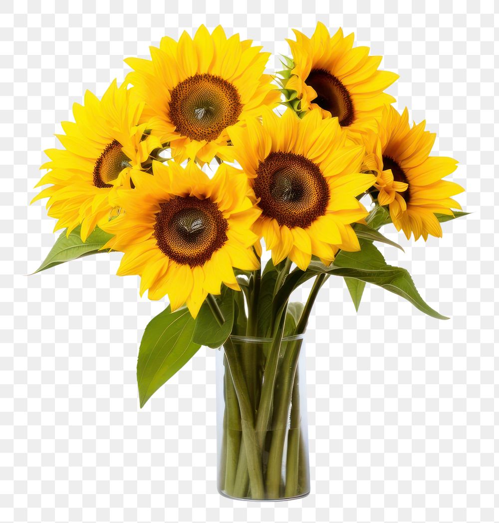 PNG Sunflower inflorescence asterales freshness. AI generated Image by rawpixel.