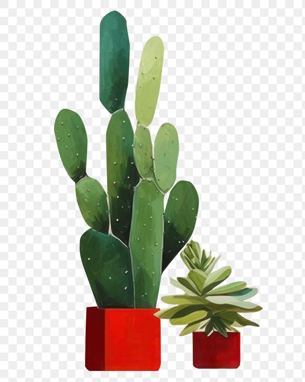 PNG Cactus plant art creativity. AI generated Image by rawpixel.