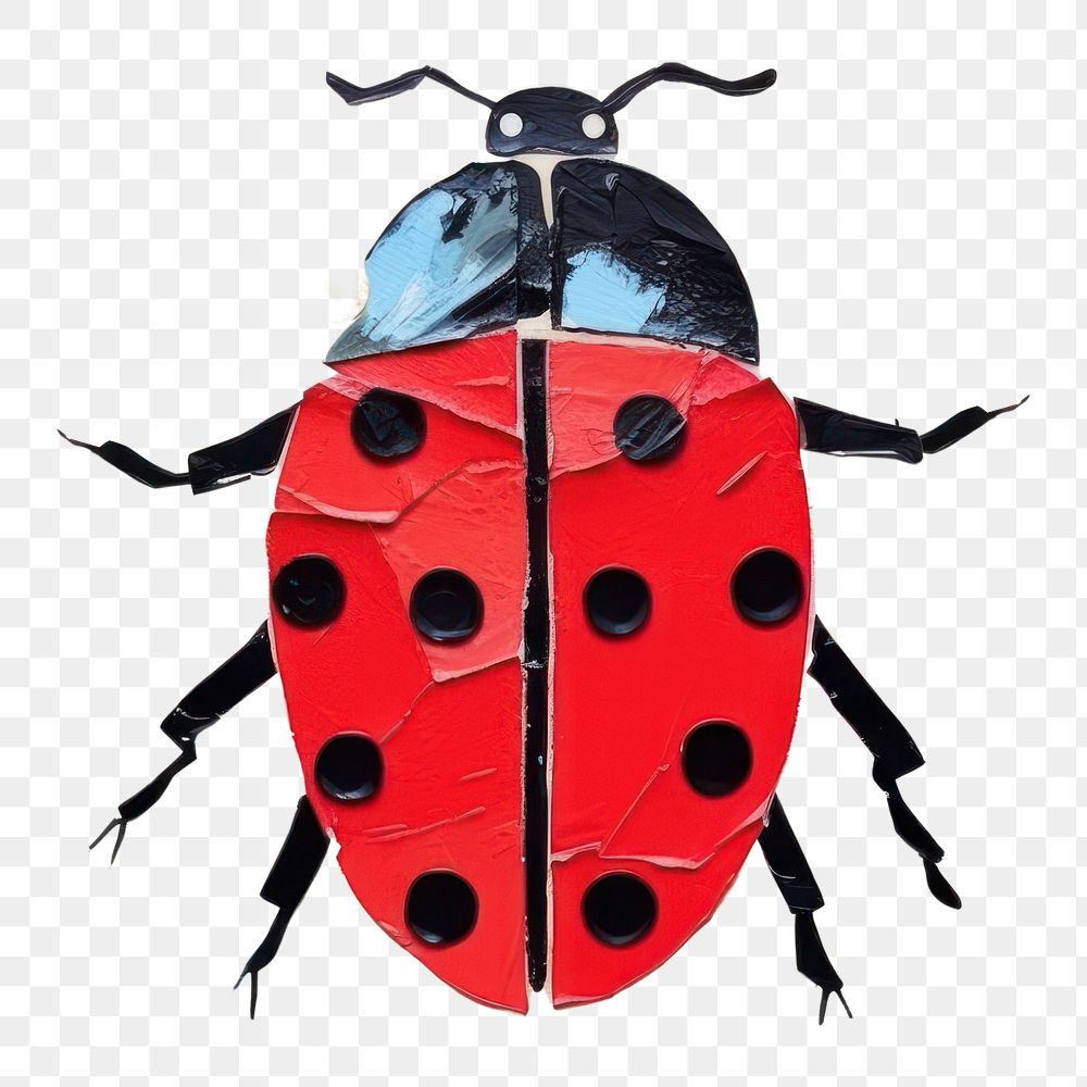 PNG Art ladybug animal creativity. AI generated Image by rawpixel.