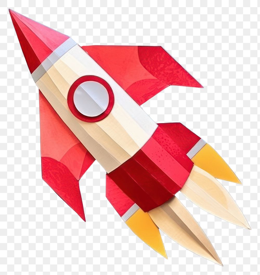 PNG Art origami rocket paper. 