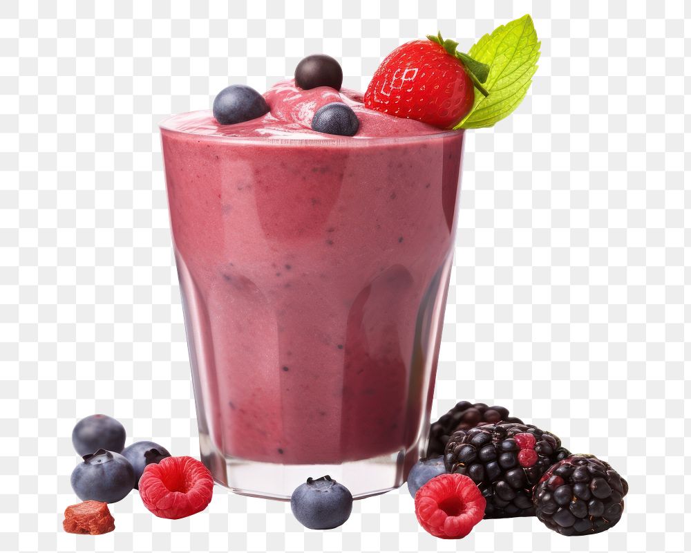 PNG Smoothie blueberry milkshake berries. AI generated Image by rawpixel.