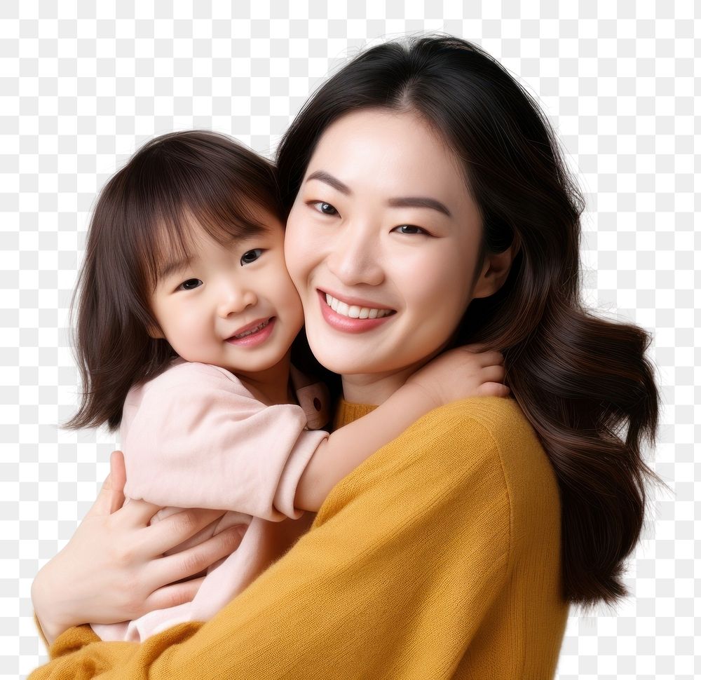 PNG Portrait hugging family adult. AI generated Image by rawpixel.