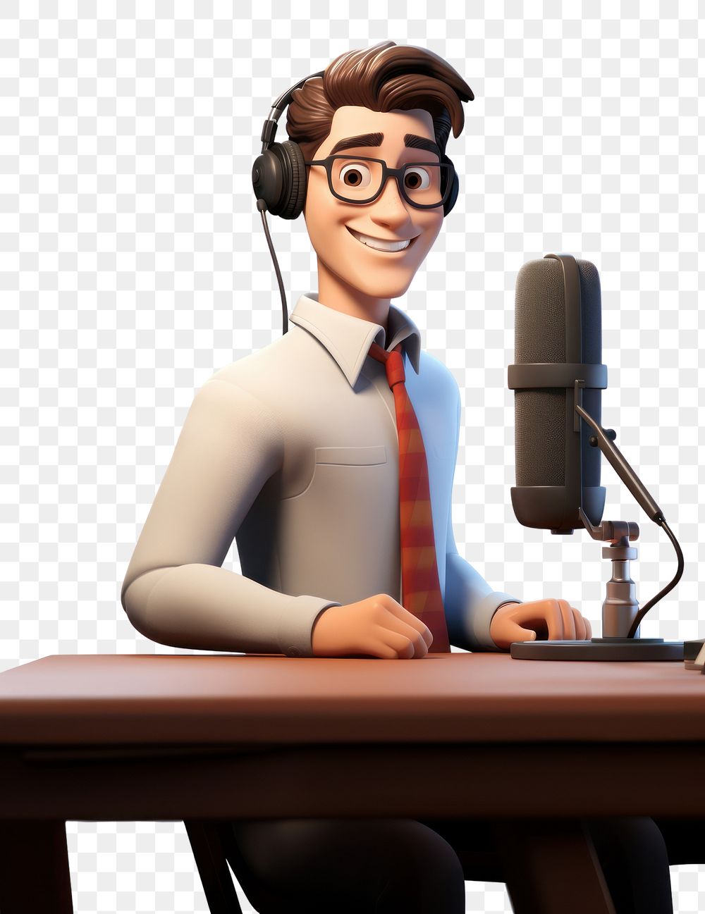 PNG Cartoon microphone portrait adult. 