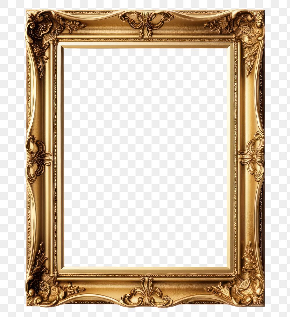PNG Frame gold white background architecture. AI generated Image by rawpixel.