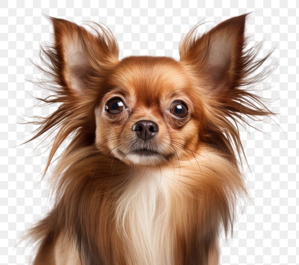 PNG Chihuahua papillon mammal animal. AI generated Image by rawpixel.