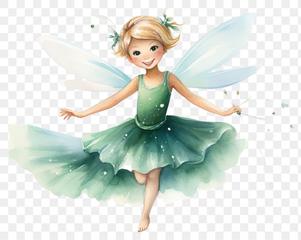 PNG Flying fairy cute toy. 