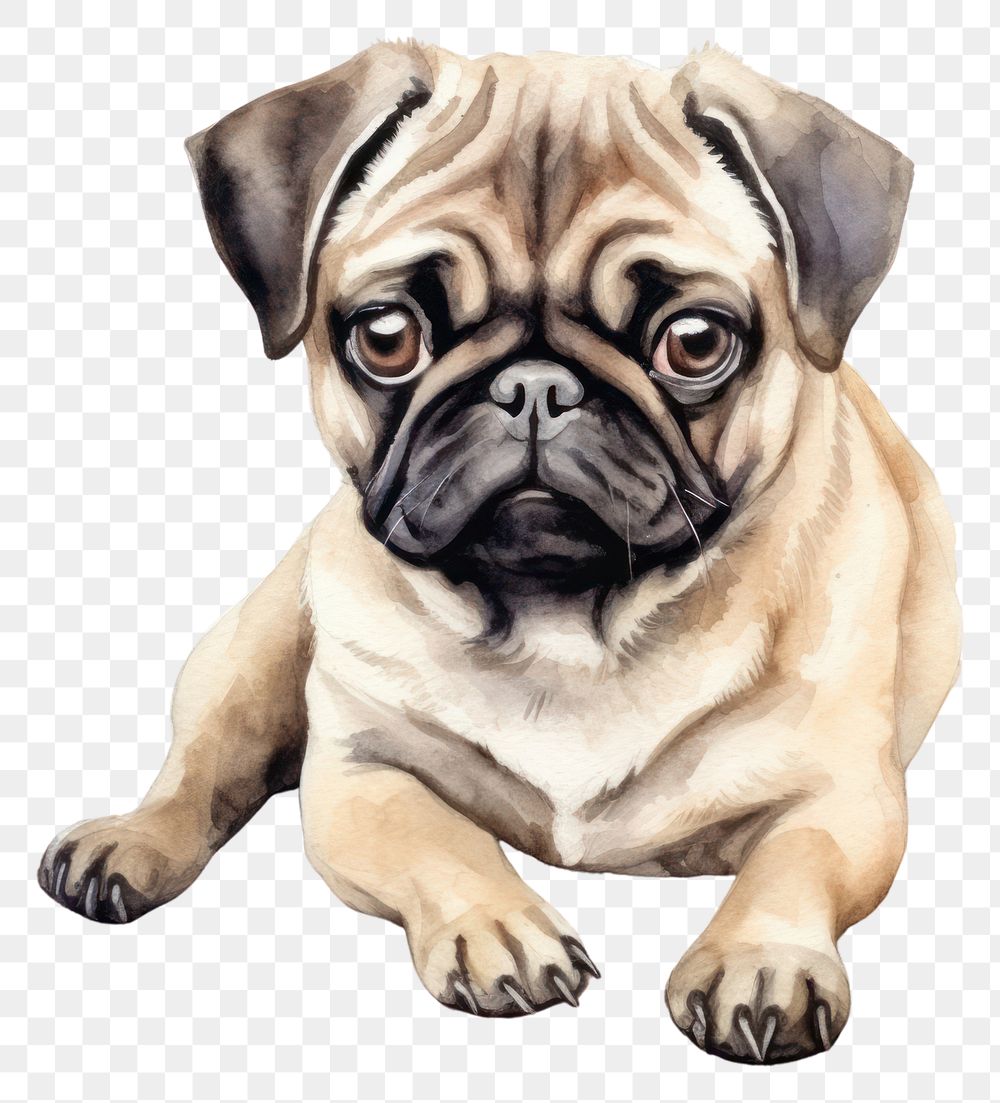 PNG Dog mammal animal pug. 