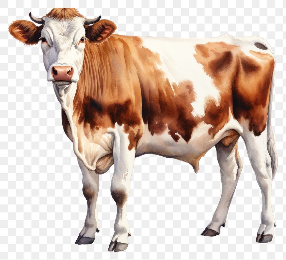 PNG Livestock mammal cattle animal. AI generated Image by rawpixel.