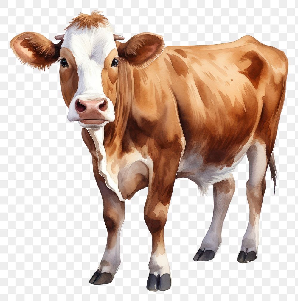 PNG Livestock mammal cattle animal. AI generated Image by rawpixel.