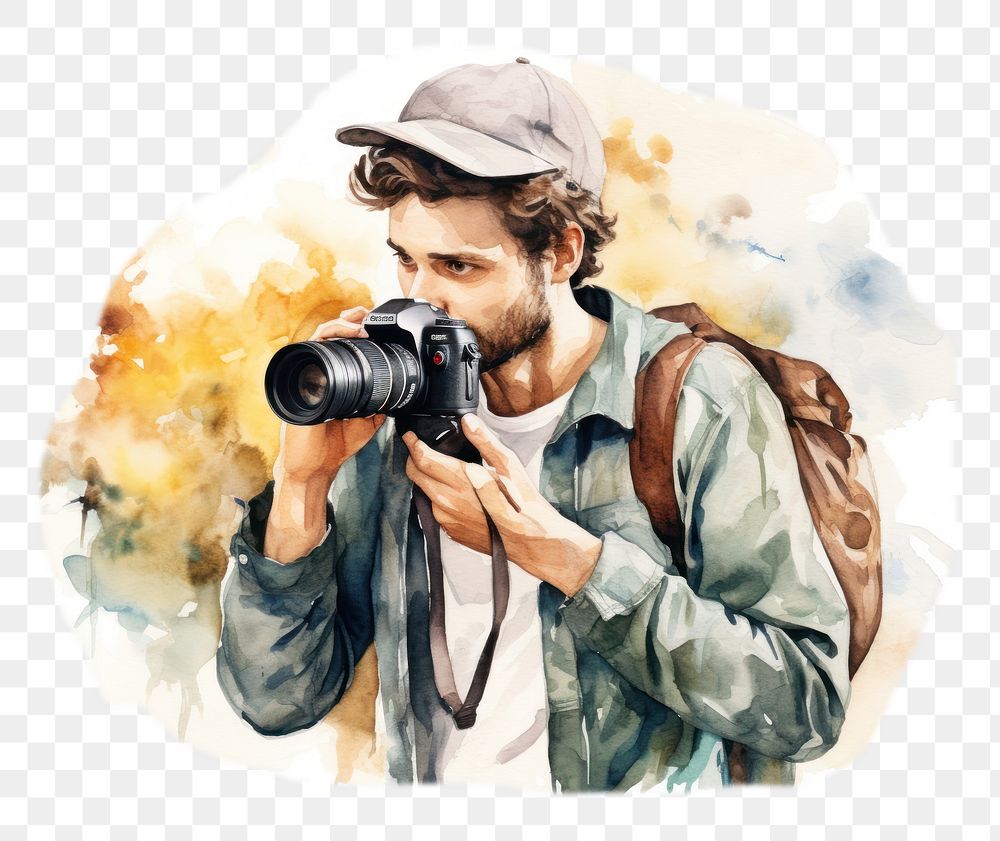 PNG Photographer portrait camera adult. AI generated Image by rawpixel.