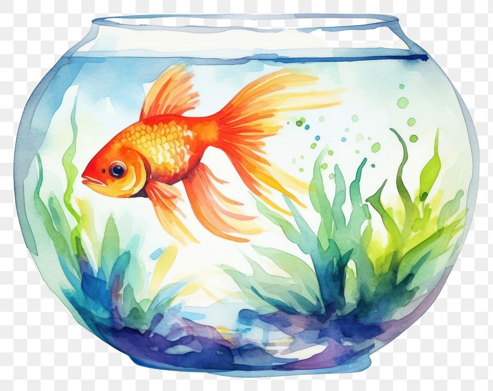 PNG Fish goldfish aquarium animal. 