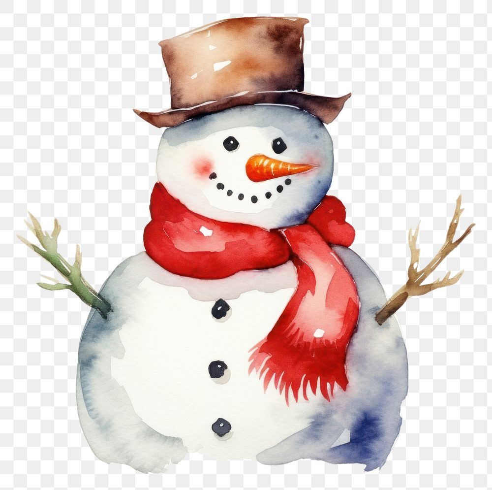 PNG Snowman winter anthropomorphic representation