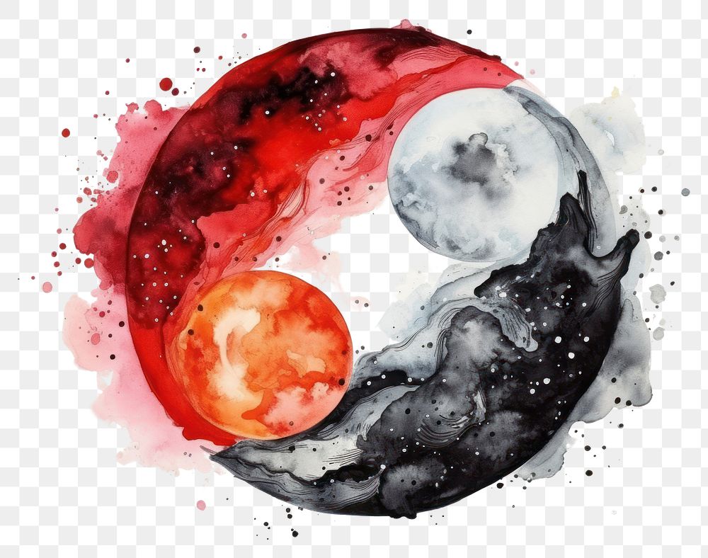 PNG Art creativity astronomy painting. AI generated Image by rawpixel.