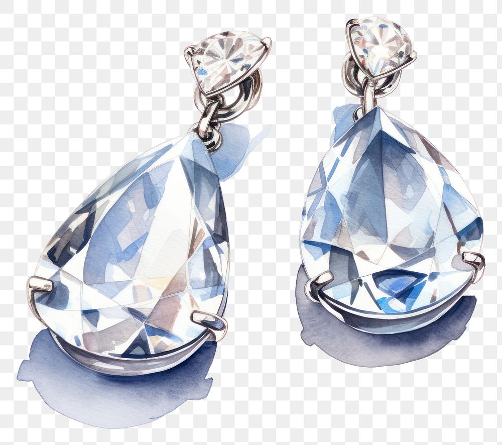 PNG Earring diamond gemstone jewelry. 
