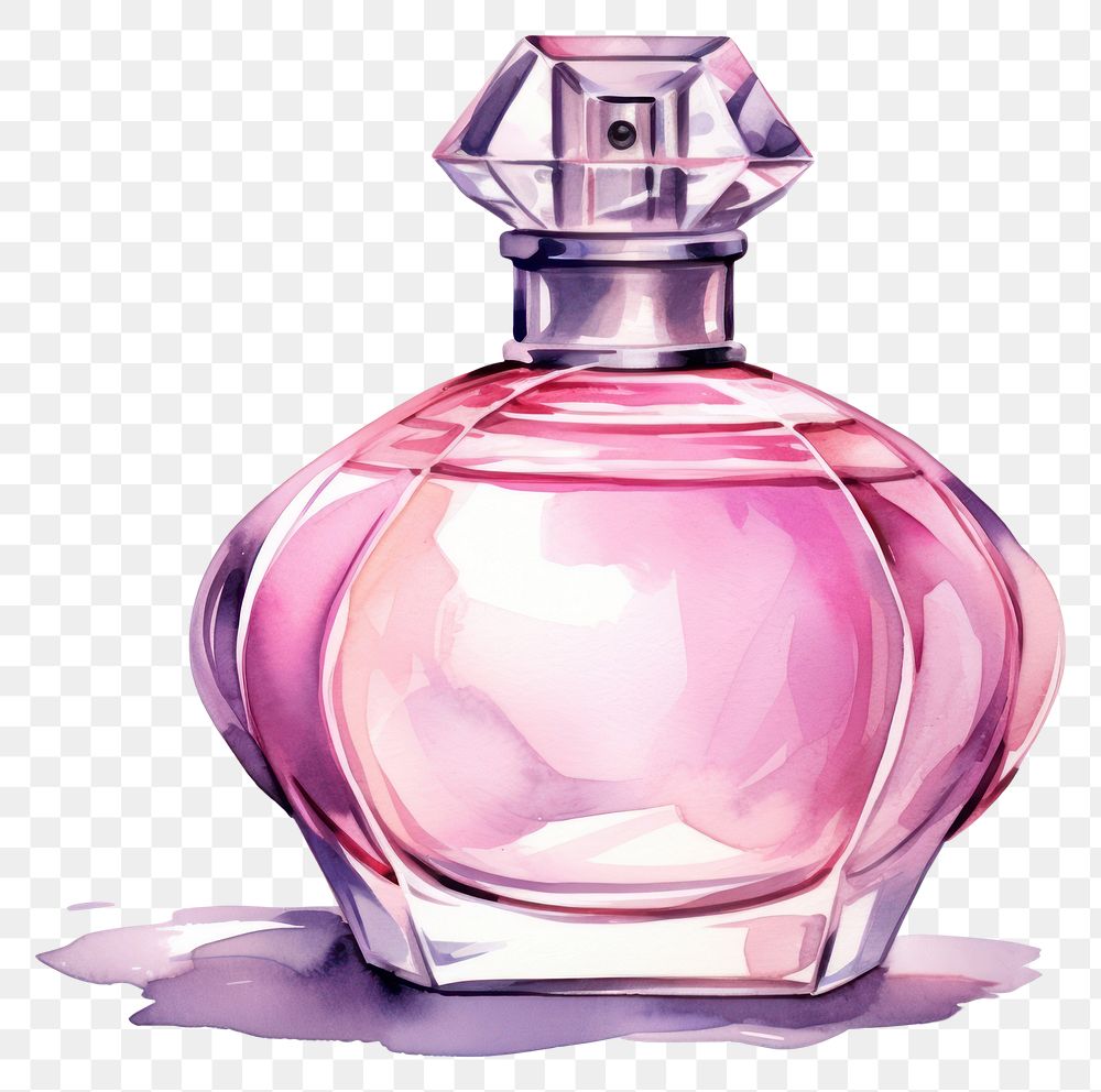 PNG Perfume bottle cosmetics pink. 